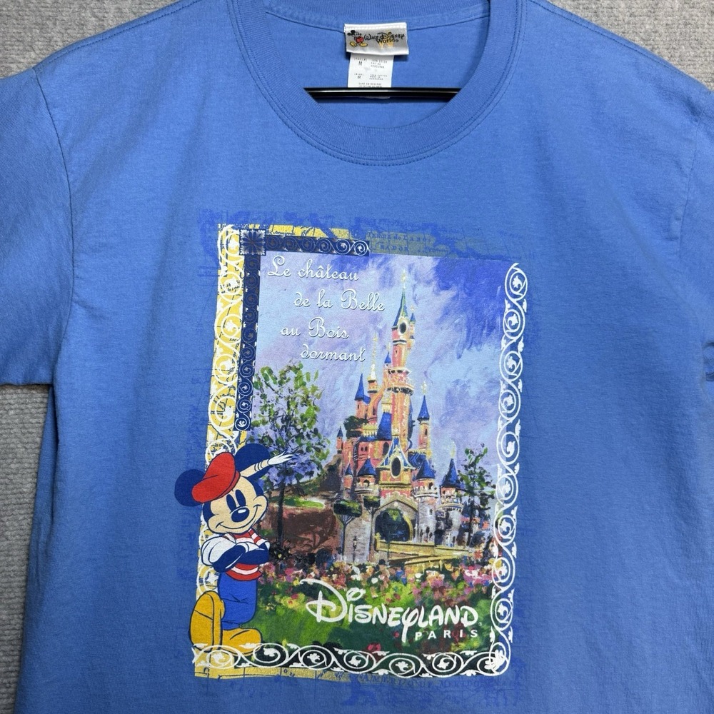 Disney Shirt Men's Medium VINTAGE 1990s DISNEYLAND PARIS MICKEY LE CHATEAU